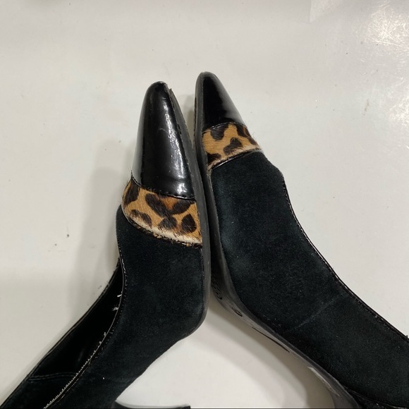Moda Reflex 6M Suede Pointed Leopard Print Heels - Picture 5 of 10